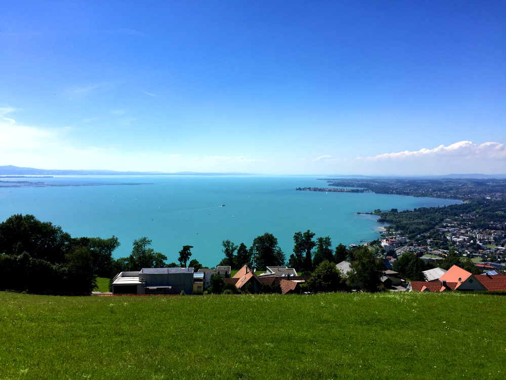 Blick über Lochau am Bodensee